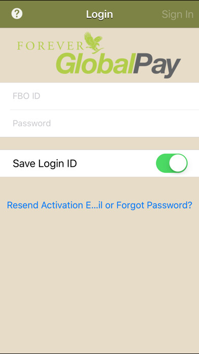 Emulate iPhone app Forever GlobalPay using MyAndroid
