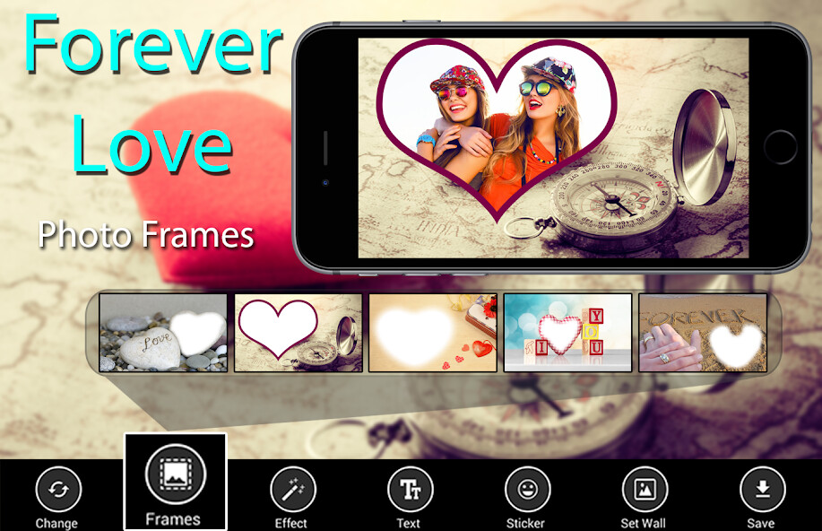 Run android online APK Forever Love Photo Frames - miss you newpic effect from MyAndroid or emulate Forever Love Photo Frames - miss you newpic effect using MyAndroid