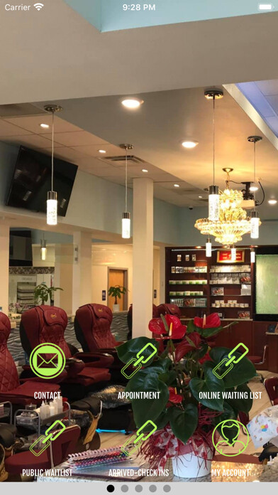 Emulate iPhone app Forever Nails Spa using MyAndroid