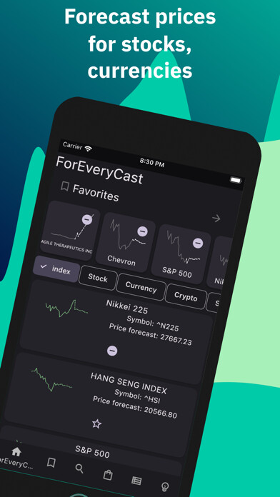 Emulate iPhone app Foreverycast Stocks Prediction using MyAndroid