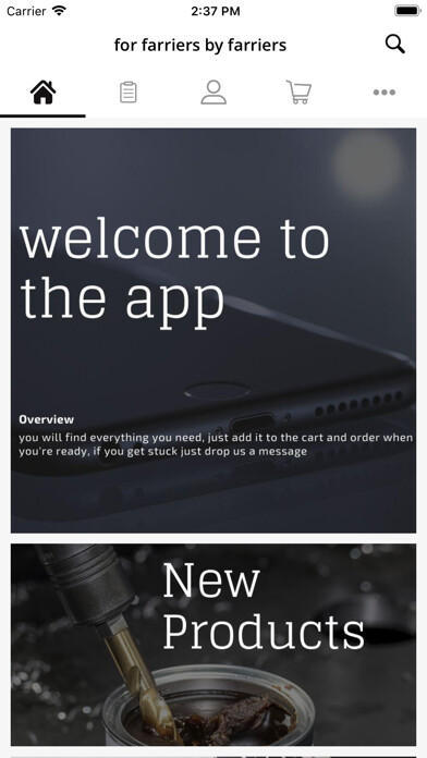 Emulate iPhone app For Farriers By Farriers using MyAndroid