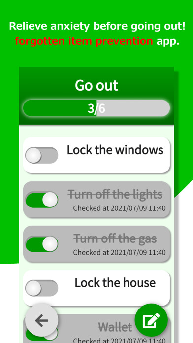Emulate iPhone app Forgotten prevention:YOSSHI using MyAndroid
