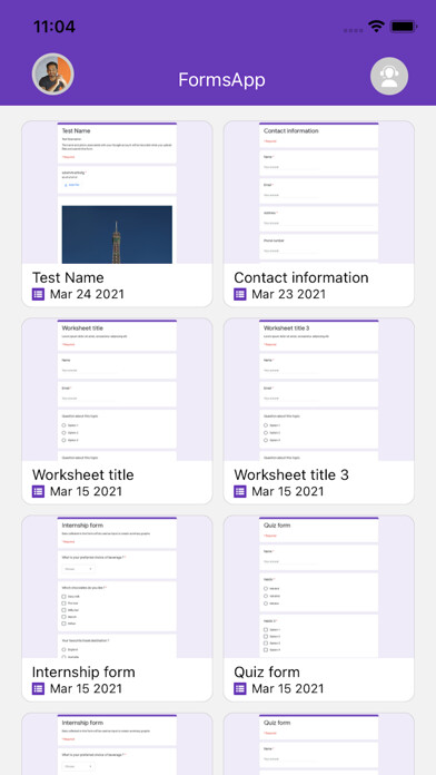Emulate iPhone app Forms app to use Google forms using MyAndroid Emulate iPhone app Forms app to use Google forms using MyAndroid