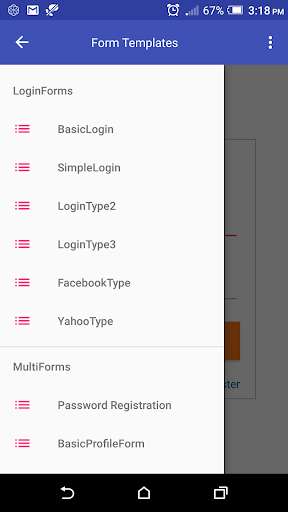 Run android online APK Form Template Plugins from MyAndroid or emulate Form Template Plugins using MyAndroid