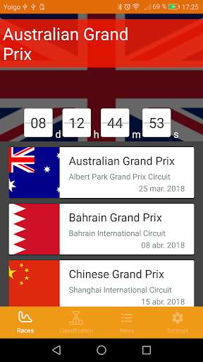 Emulate Android APK Formula 1 Competition