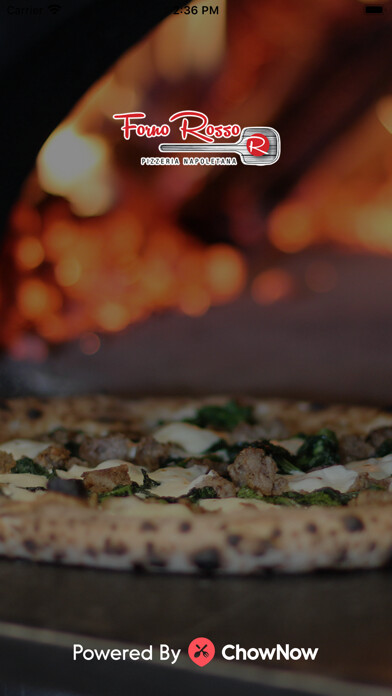 Emulate iPhone app Forno Rosso Pizzeria using MyAndroid