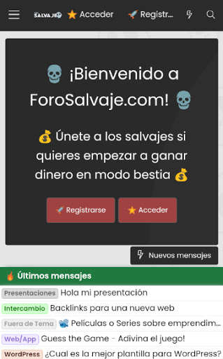 Run android online APK Foro Salvaje - Aprende a ganar dinero por Internet from MyAndroid or emulate Foro Salvaje - Aprende a ganar dinero por Internet using MyAndroid Run android online APK Foro Salvaje - Aprende a ganar dinero por Internet from MyAndroid or emulate Foro Salvaje - Aprende a ganar dinero por Internet using MyAndroid