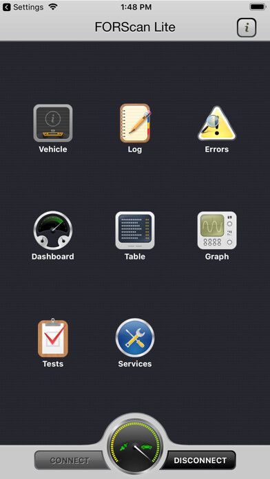 Emulate iPhone app FORScan Lite - for Ford, Mazda using MyAndroid