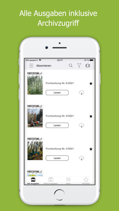 Emulate iPhone app Forstzeitung using MyAndroid Emulate iPhone app Forstzeitung using MyAndroid