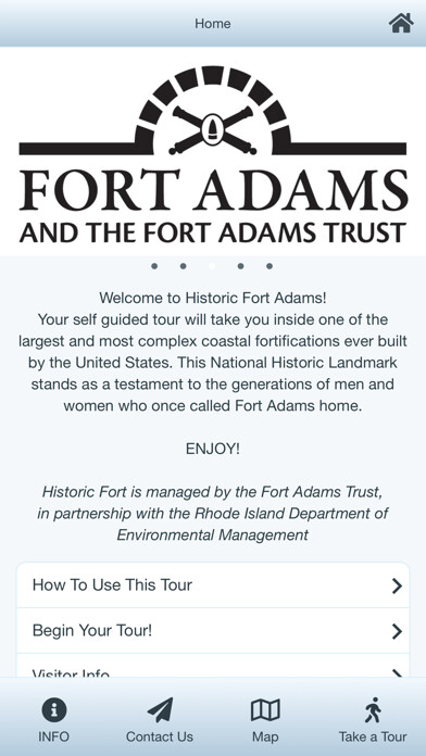 Emulate iPhone app Fort Adams Trust Tours using MyAndroid Emulate iPhone app Fort Adams Trust Tours using MyAndroid