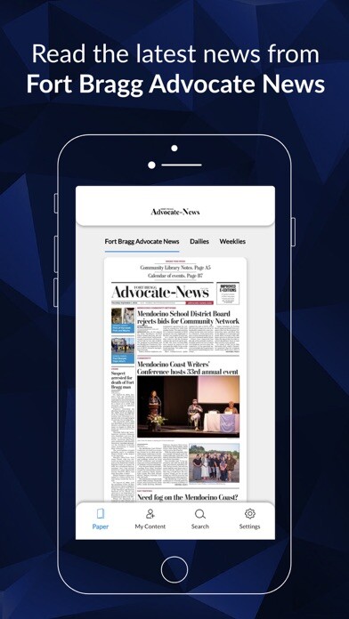 Emulate iPhone app Fort Bragg Advocate e-Edition using MyAndroid Emulate iPhone app Fort Bragg Advocate e-Edition using MyAndroid