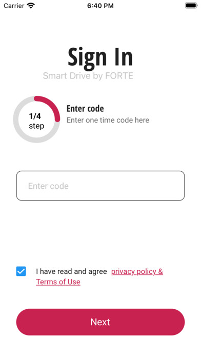 Emulate iPhone app Forte Smart Drive using MyAndroid