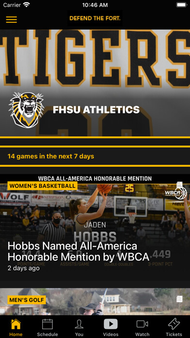 Emulate iPhone app Fort Hays State Athletics using MyAndroid Emulate iPhone app Fort Hays State Athletics using MyAndroid