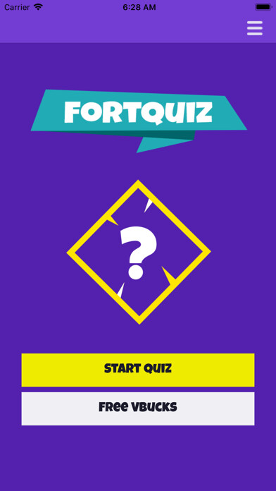 Emulate iPhone app FortQuiz For VBucks using MyAndroid