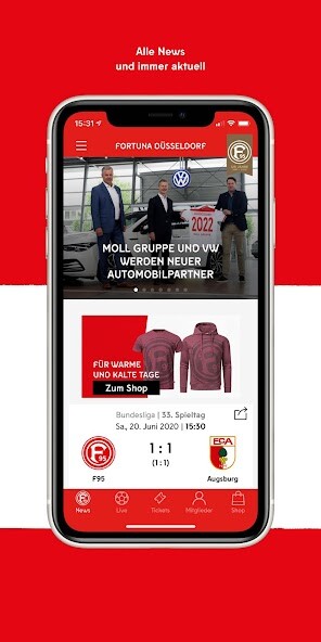 Run android online APK Fortuna Düsseldorf App from MyAndroid or emulate Fortuna Düsseldorf App using MyAndroid