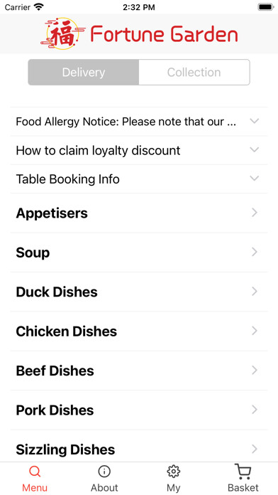 Emulate iPhone app Fortune Garden Restaurant using MyAndroid Emulate iPhone app Fortune Garden Restaurant using MyAndroid