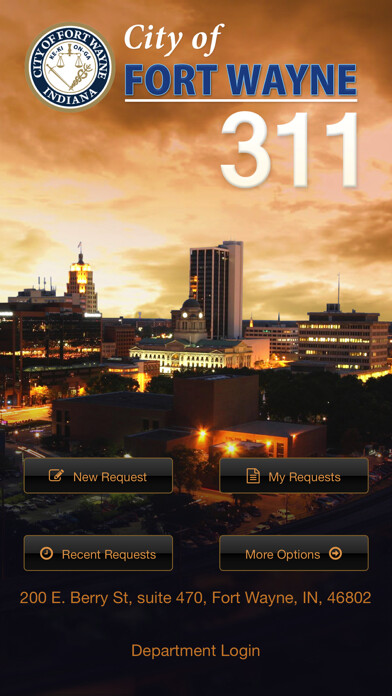 Emulate iPhone app Fort Wayne 311 using MyAndroid Emulate iPhone app Fort Wayne 311 using MyAndroid