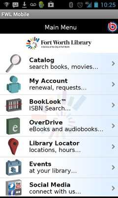 Emulate Android APK Fort Worth/MetrOPAC Libraries