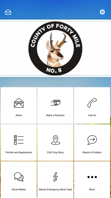 Emulate iPhone app Forty Mile County Mobile App using MyAndroid
