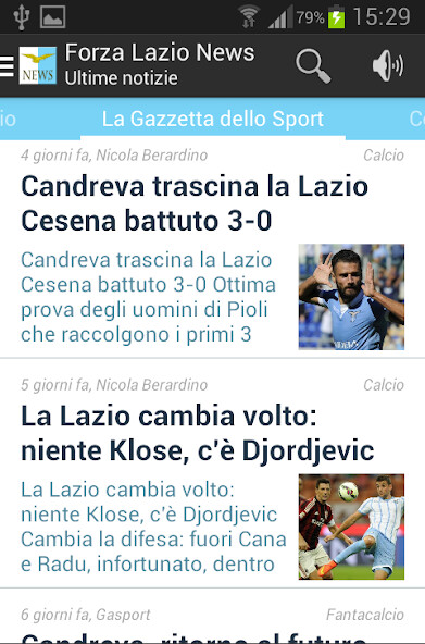 Run android online APK Forza Lazio News from MyAndroid or emulate Forza Lazio News using MyAndroid Run android online APK Forza Lazio News from MyAndroid or emulate Forza Lazio News using MyAndroid