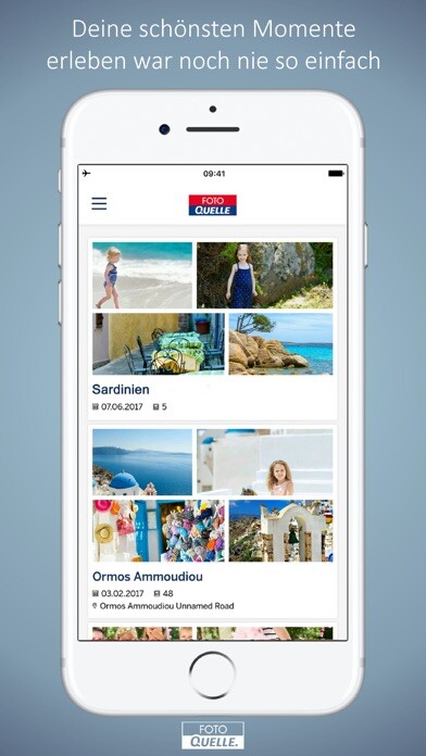 Emulate iPhone app Fotobuch - Momente erleben using MyAndroid