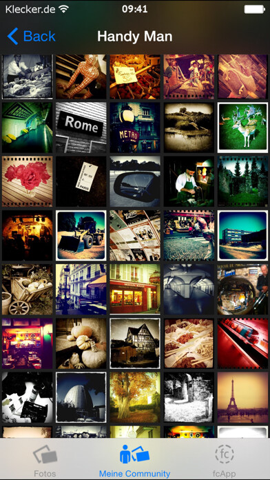 Emulate iPhone app fotocommunity free using MyAndroid