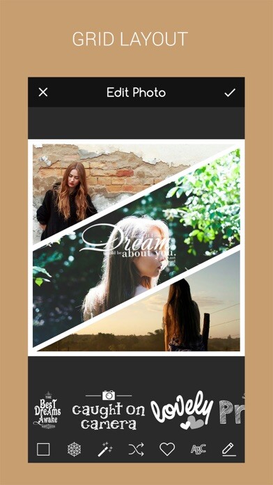 Emulate iPhone app Foto Grid - Collage Pic Layout using MyAndroid