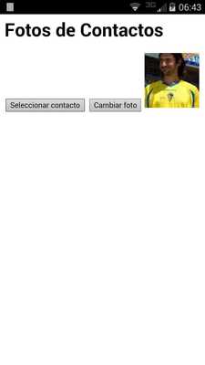 Emulate Android APK Fotos de Contactos
