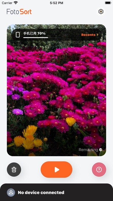 Emulate iPhone app FotoSort-organize&Backup using MyAndroid