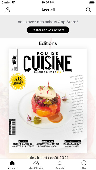 Emulate iPhone app Fou de Cuisine using MyAndroid