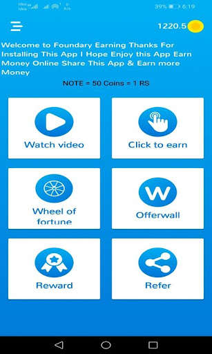 Run android online APK Foundary Earning from MyAndroid or emulate Foundary Earning using MyAndroid