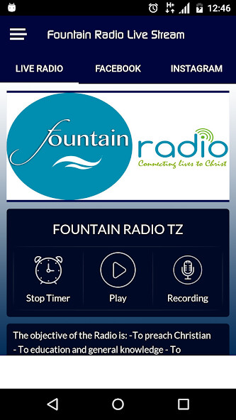 Run android online APK Fountain Radio Tanzania from MyAndroid or emulate Fountain Radio Tanzania using MyAndroid