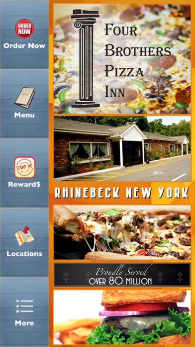 Emulate iPhone app Four Brothers Pizza Rhinebeck using MyAndroid Emulate iPhone app Four Brothers Pizza Rhinebeck using MyAndroid