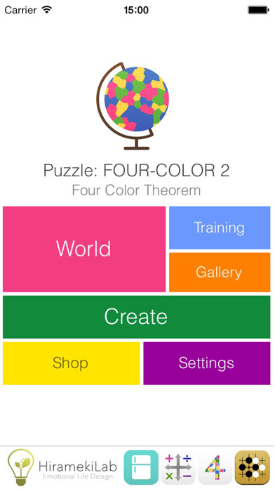 Emulate iPhone app FourColor2 - Puzzle of Four Color Theorem - World Map Edition using MyAndroid Emulate iPhone app FourColor2 - Puzzle of Four Color Theorem - World Map Edition using MyAndroid