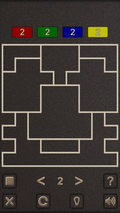 Emulate iPhone app Four Color Shape Puzzle using MyAndroid