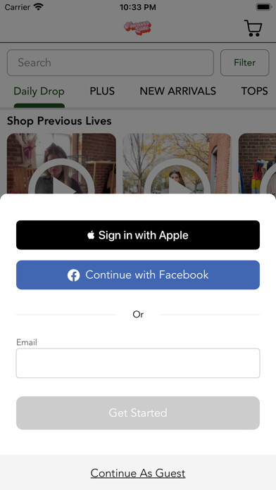 Emulate iPhone app Fourever Lane Boutique using MyAndroid