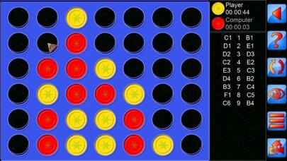 Emulate iPhone app Four In A Line V+, 4 in a row using MyAndroid