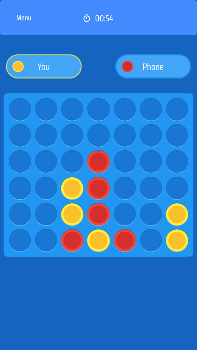 Emulate iPhone app Four In A Row - Classic using MyAndroid