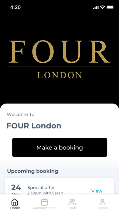 Emulate iPhone app FOUR London using MyAndroid Emulate iPhone app FOUR London using MyAndroid