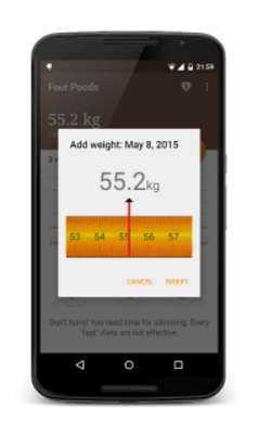 Emulate Android APK Four Poods - a weight control