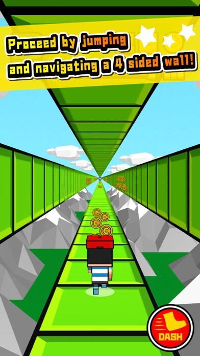 Emulate iPhone app Four Sided Wall Dash using MyAndroid