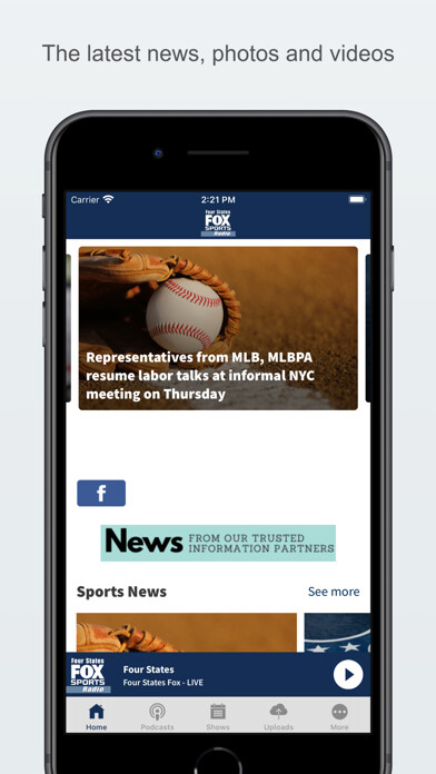 Emulate iPhone app Four States Fox Sports Radio using MyAndroid Emulate iPhone app Four States Fox Sports Radio using MyAndroid