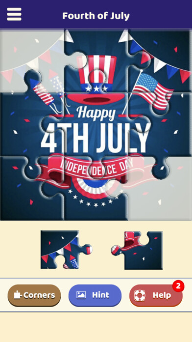 Emulate iPhone app Fourth of July Puzzle using MyAndroid Emulate iPhone app Fourth of July Puzzle using MyAndroid