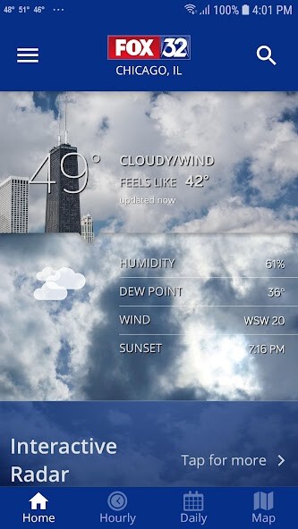 Run android online APK FOX 32 Chicago: Weather from MyAndroid or emulate FOX 32 Chicago: Weather using MyAndroid