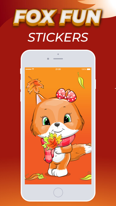 Emulate iPhone app Fox Fun Emojis Stickers using MyAndroid