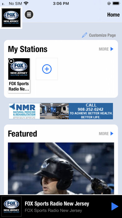Emulate iPhone app Fox Sports Radio New Jersey using MyAndroid Emulate iPhone app Fox Sports Radio New Jersey using MyAndroid
