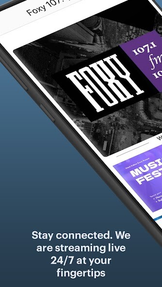 Emulate iPhone app Foxy 107.1/104.3 using MyAndroid Emulate iPhone app Foxy 107.1/104.3 using MyAndroid