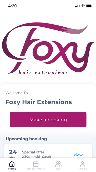 Emulate iPhone app Foxy Hair Extensions using MyAndroid Emulate iPhone app Foxy Hair Extensions using MyAndroid
