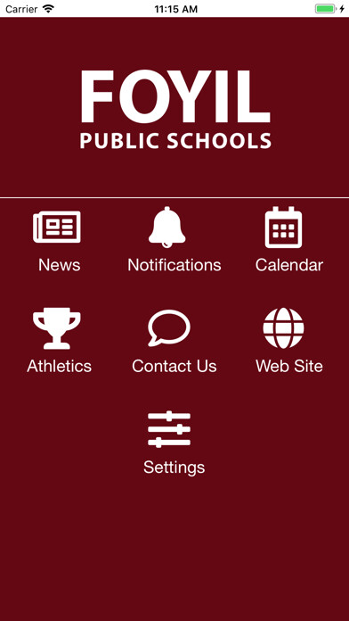 Emulate iPhone app Foyil Public Schools using MyAndroid