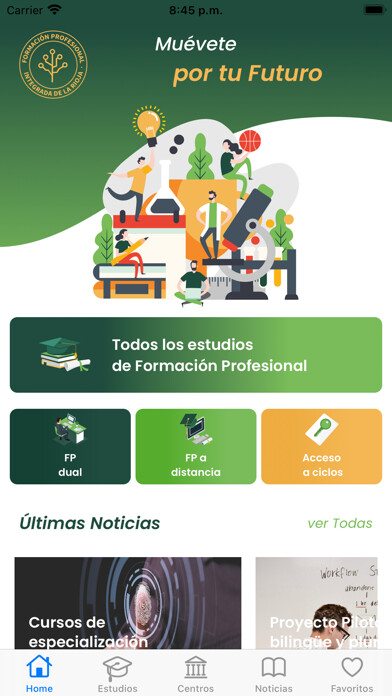 Emulate iPhone app FPI La Rioja using MyAndroid